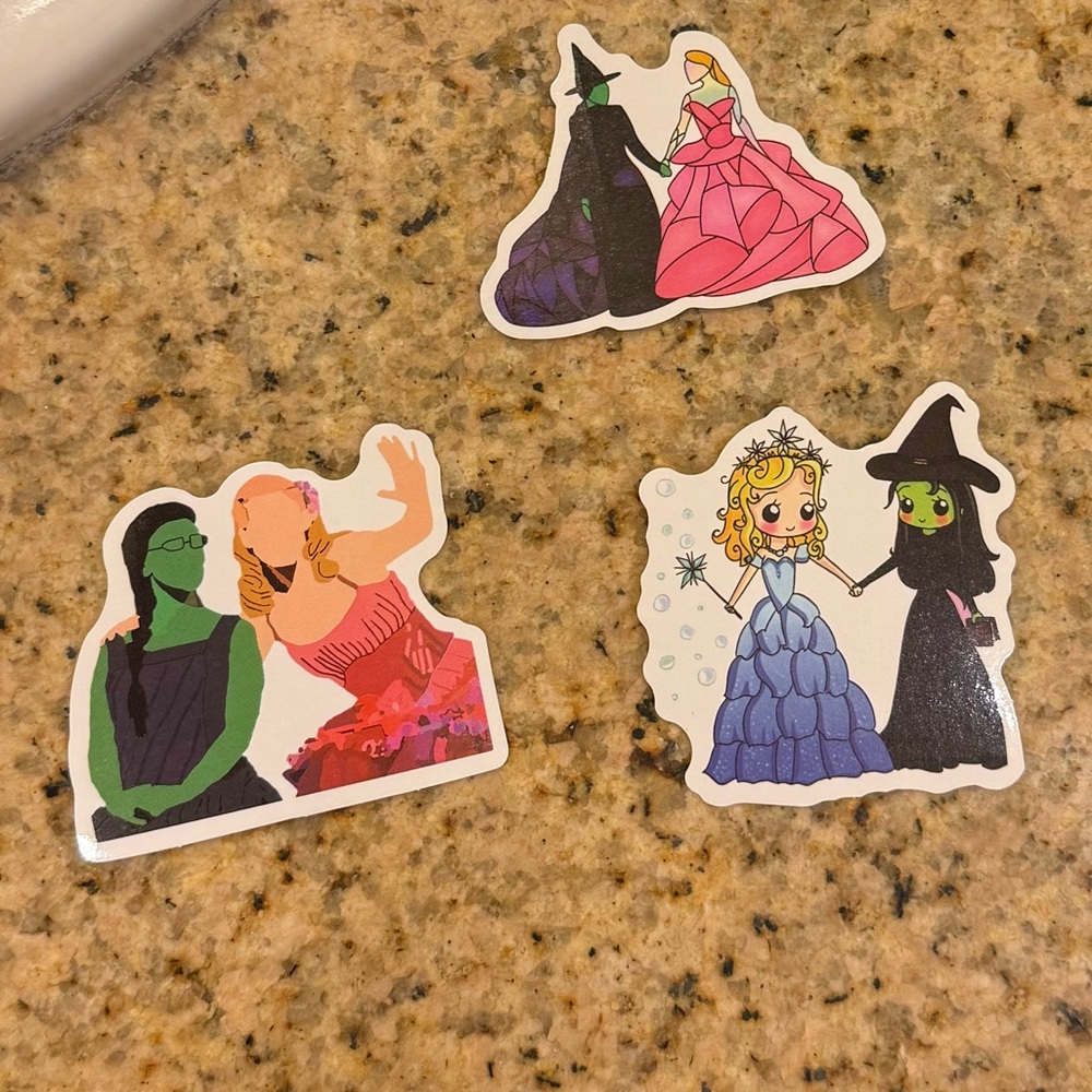 14 Count Wicked Themed Stickers Set